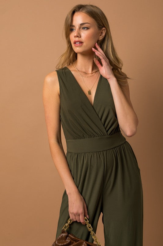 Vneck Jumpsuit