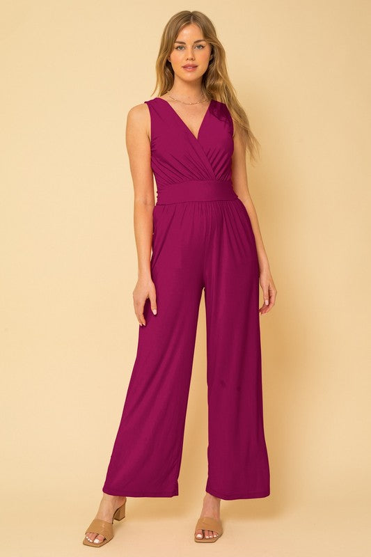 Vneck Jumpsuit