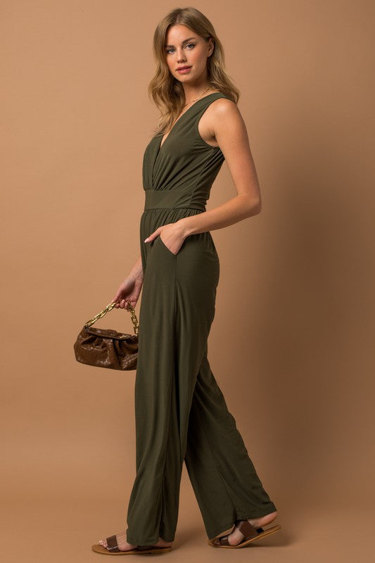 Vneck Jumpsuit