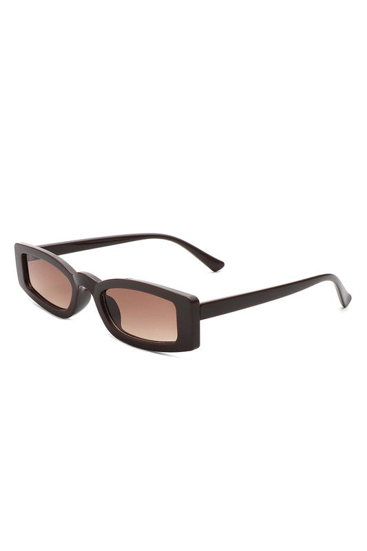 Rectangle Slim Retro Square Sunglasses