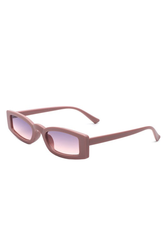 Rectangle Slim Retro Square Sunglasses