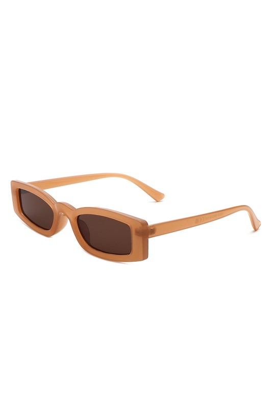 Rectangle Slim Retro Square Sunglasses