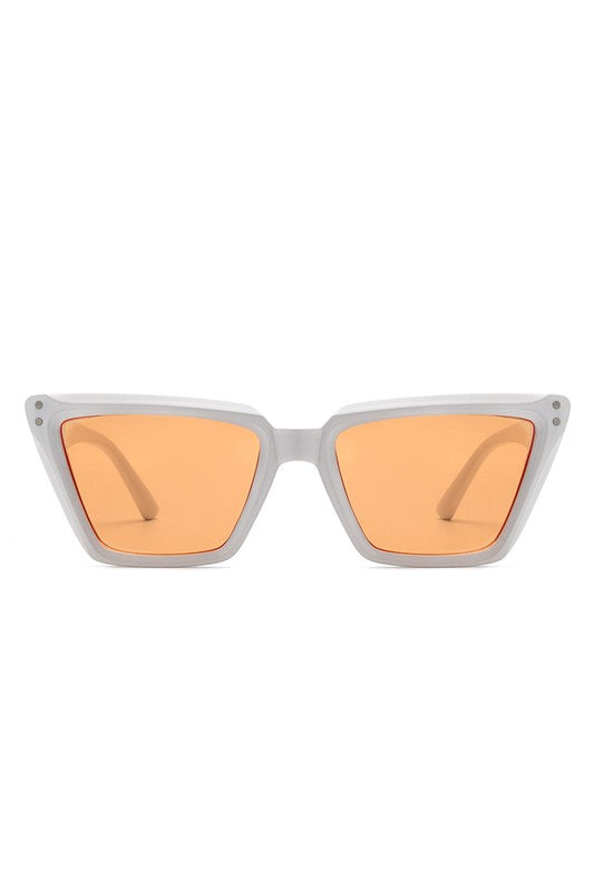 Square Retro Flat Top Cat Eye Sunglasses