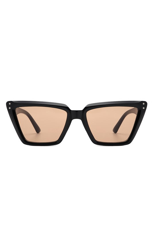 Square Retro Flat Top Cat Eye Sunglasses