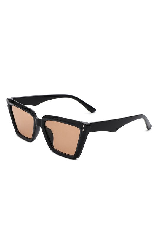 Square Retro Flat Top Cat Eye Sunglasses