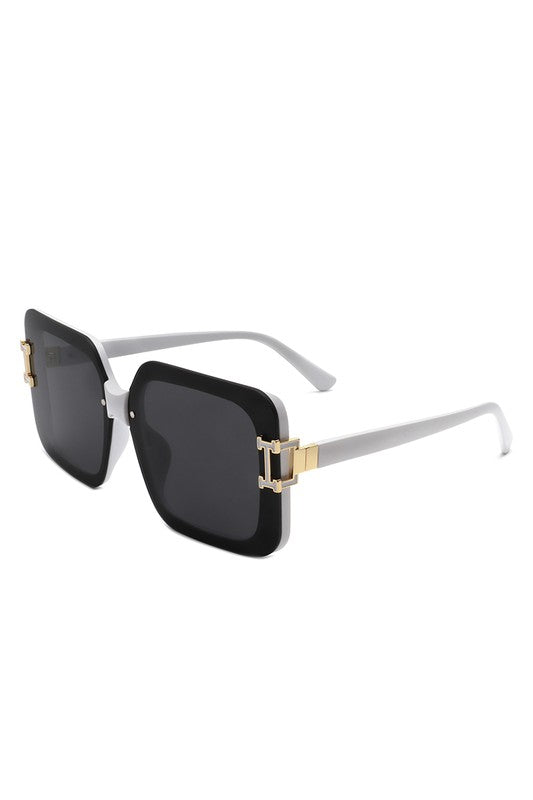 Square Fashion Flat Top Chic Women Sunglasses