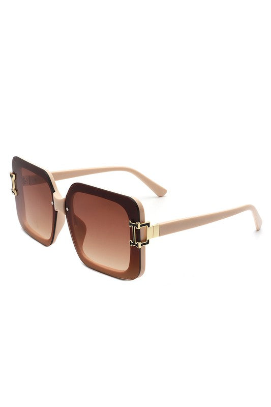 Square Fashion Flat Top Chic Women Sunglasses