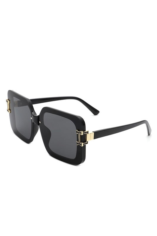 Square Fashion Flat Top Chic Women Sunglasses