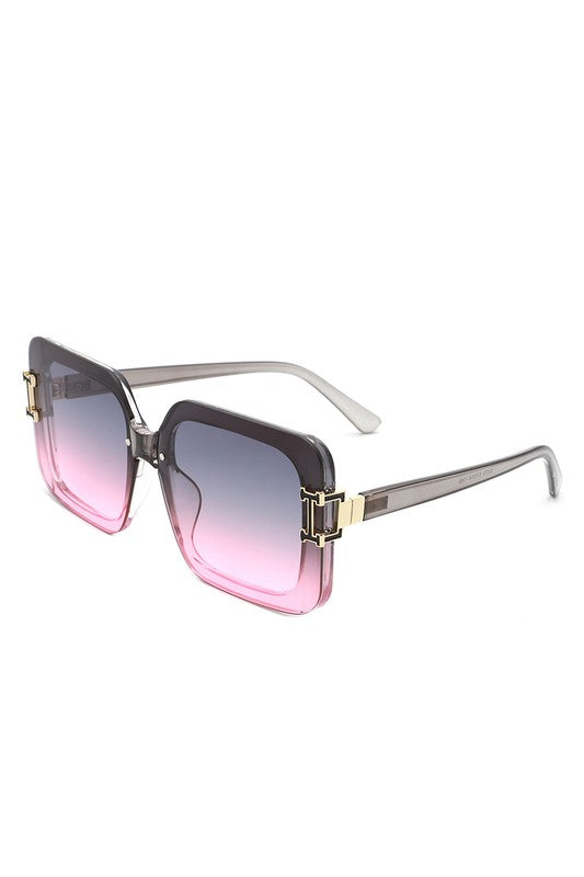 Square Fashion Flat Top Chic Women Sunglasses