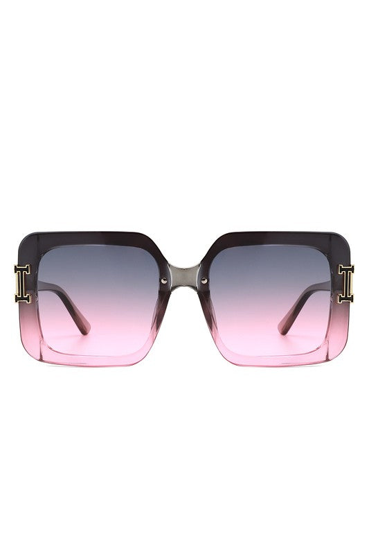 Square Fashion Flat Top Chic Women Sunglasses