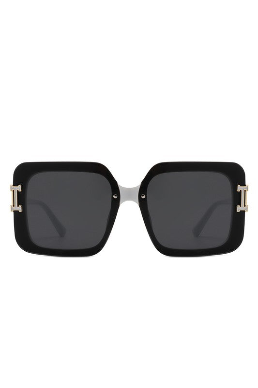 Square Fashion Flat Top Chic Women Sunglasses