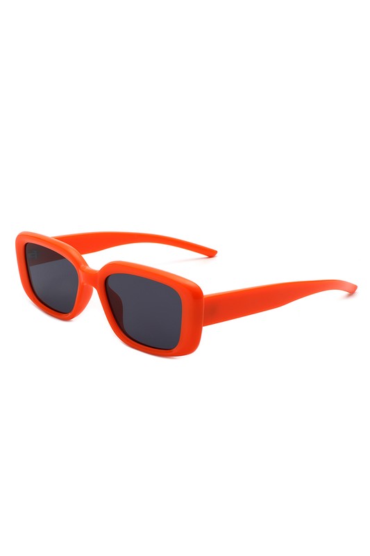 Rectangle Retro Flat Top Square Sunglasses