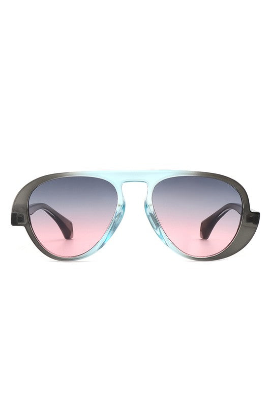 Futuristic Fashion Vintage Aviator Sunglasses