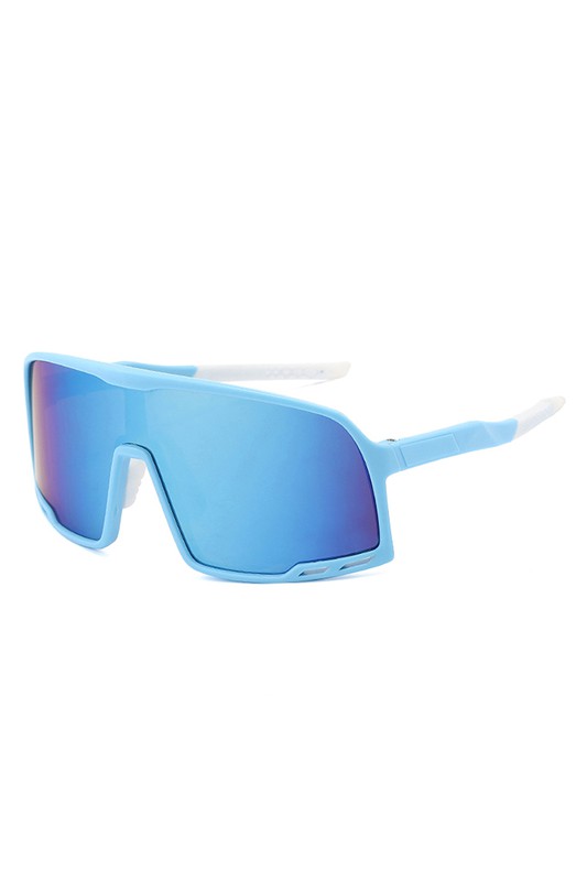 Square Oversize Sport Wrap Around Sunglasses