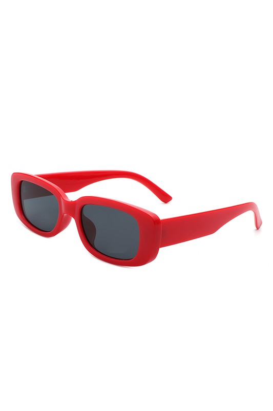 Rectangle Narrow Retro Fashion Slim Sunglasses