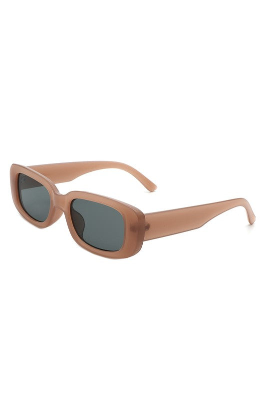 Rectangle Narrow Retro Fashion Slim Sunglasses