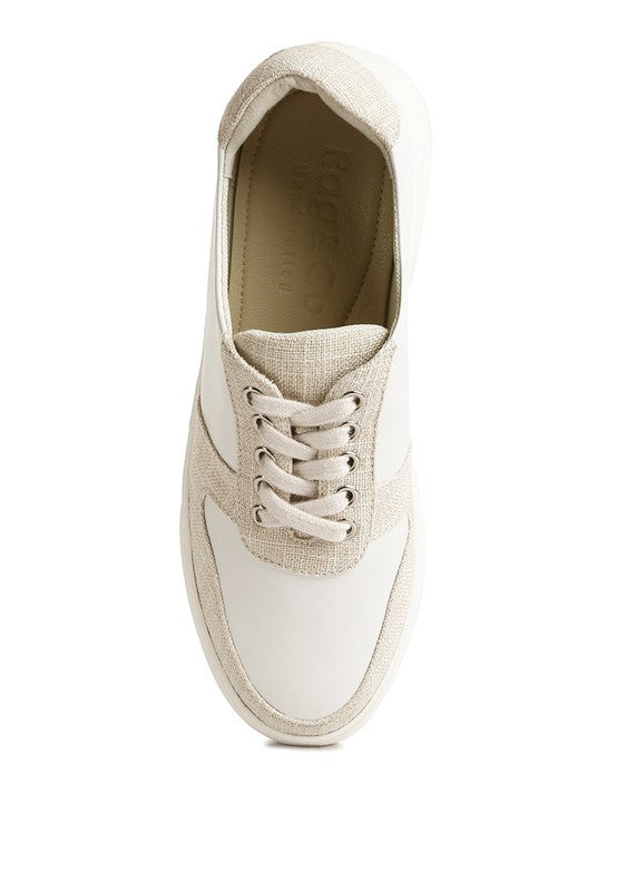 Kjaer Dual Tone Leather Sneakers