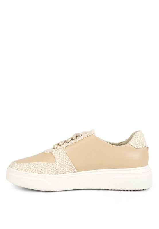 Kjaer Dual Tone Leather Sneakers