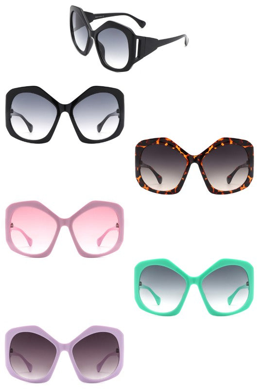 Oversize Geometric Fashion Square Sunglasses