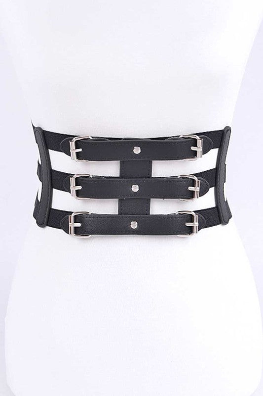 Cutout Elastic Corset Belt