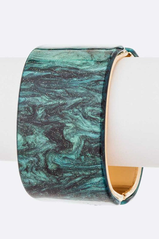 Glitter Effect Iconic Hinged Bangle