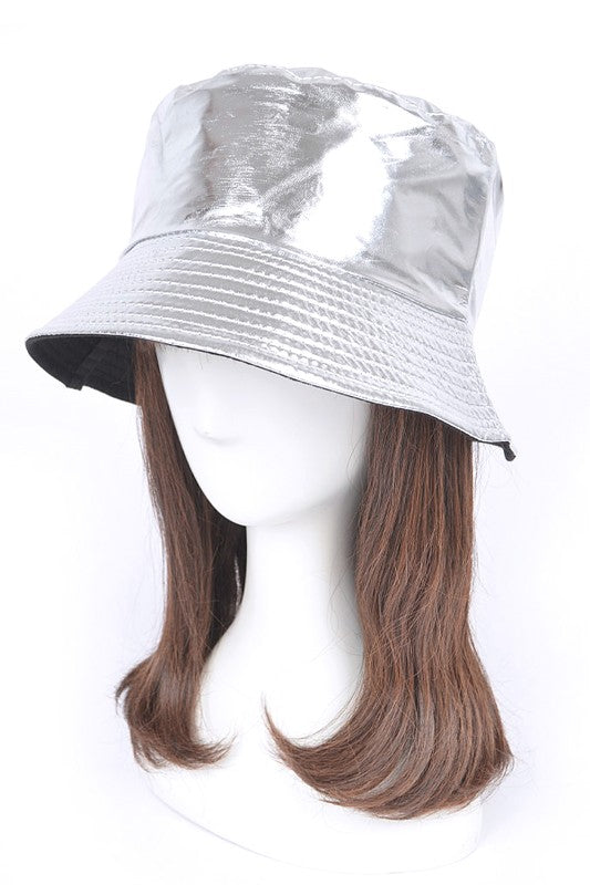 Metallic Shiny Bucket Hat