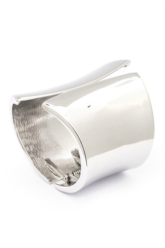 Shiny Statement Hinged Bangle