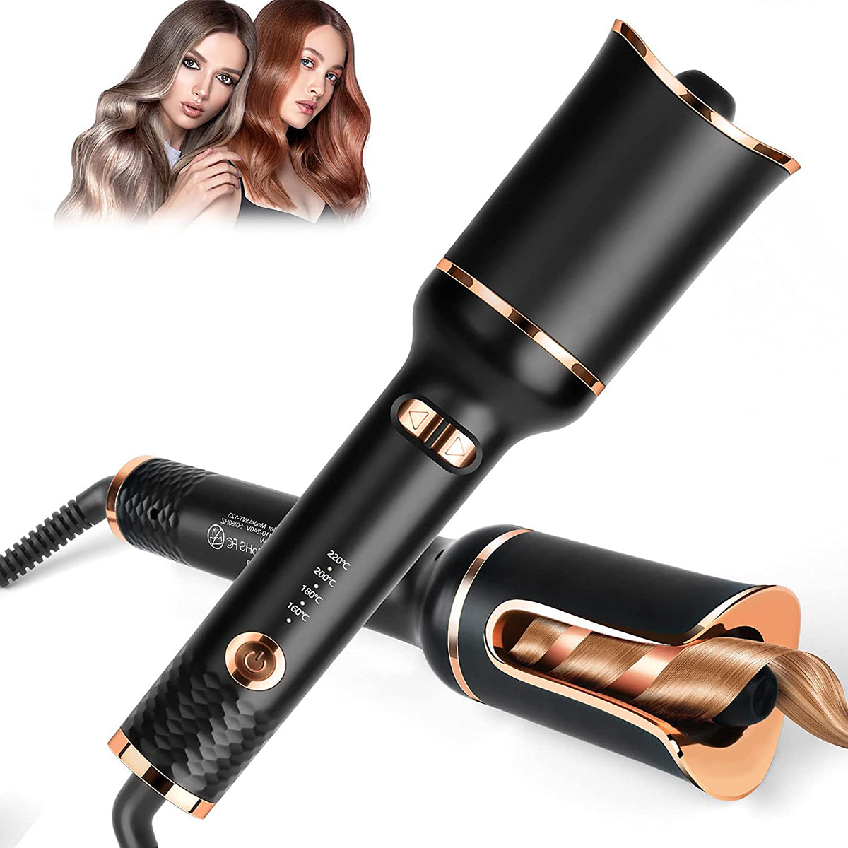 Wave styling, automatic rotating curling wand, automatic curling iron, air curling flat iron, magic wand