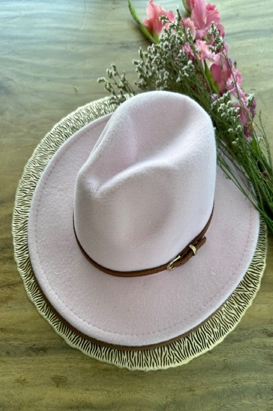 CLASSIC FEDORA HAT With Leather Belt