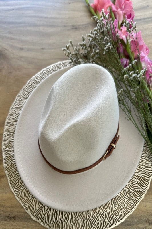 CLASSIC FEDORA HAT With Leather Belt