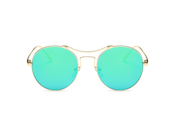 Round Mirrored Fashion Sunglasses