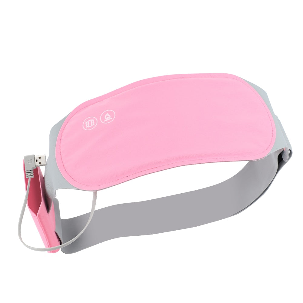 Heated Menstrual Waist Belt, Massaging  Heating Pad, Back Pain Relief