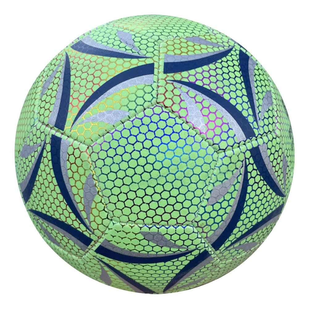 Glow In The Dark Soccer Ball, Luminous Reflective Football, Glowing Soccer Ball, Holographic Ball, Sporting Ball, Practice Training Ball