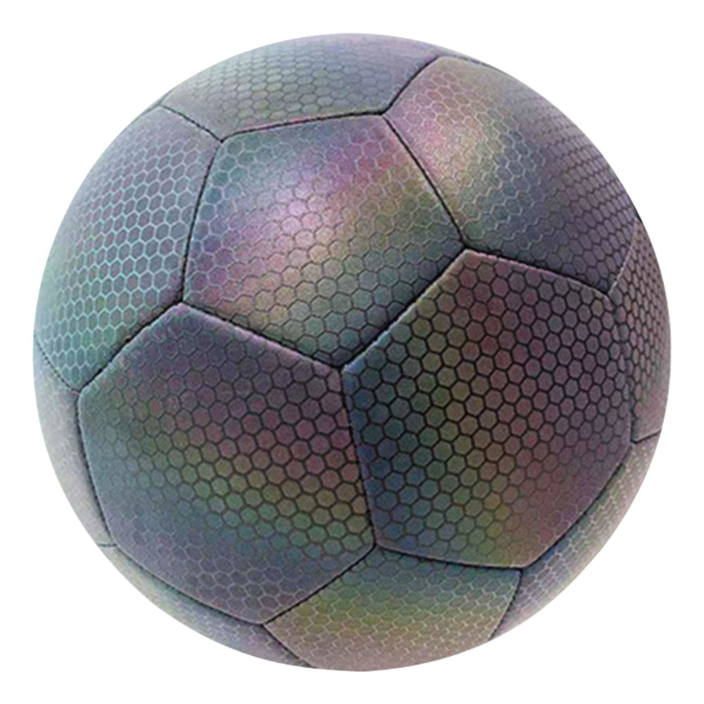 Glow In The Dark Soccer Ball, Luminous Reflective Football, Glowing Soccer Ball, Holographic Ball, Sporting Ball, Practice Training Ball