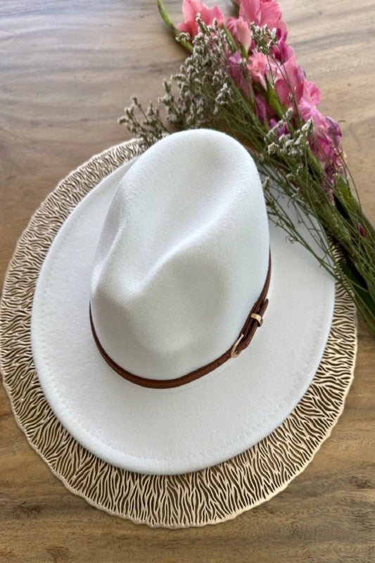 CLASSIC FEDORA HAT With Leather Belt