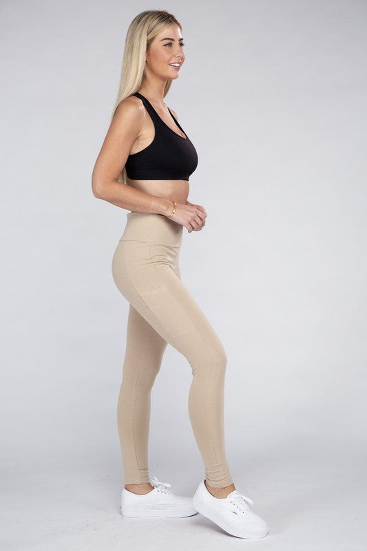 Active Leggings Featuring Concealed Pockets