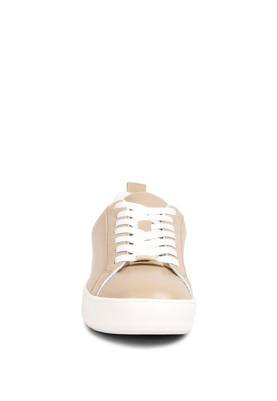 Rouxy Faux Leather Sneakers