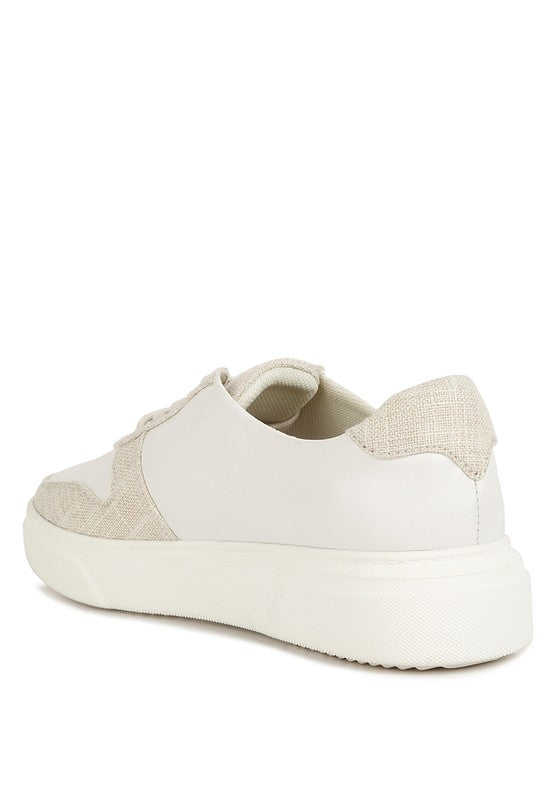 Kjaer Dual Tone Leather Sneakers