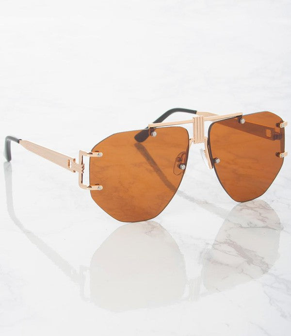 Nicky Oversized Rimless Aviators - Touch Me Textures