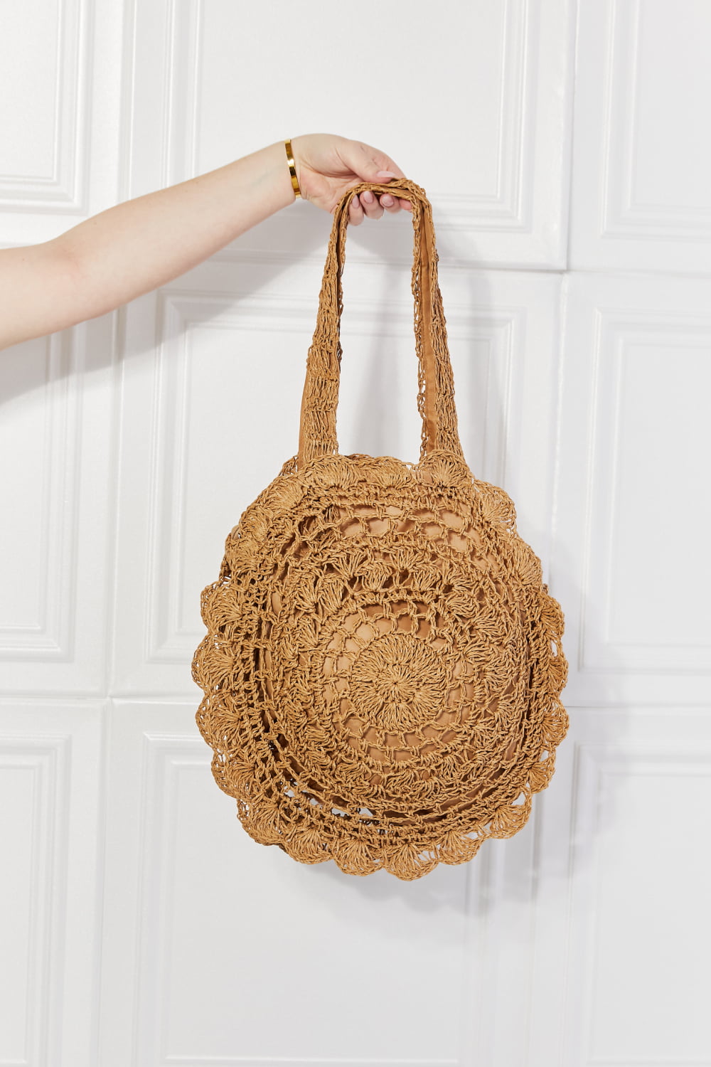 Justin Taylor Brunch Time Straw Rattan Handbag - Touch Me Textures