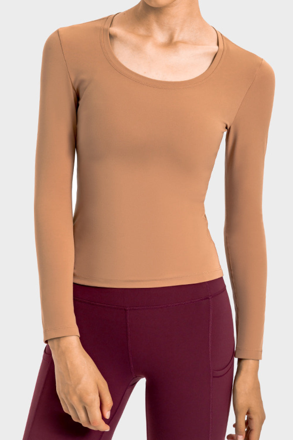 Seamless Round Neck Fitness Tee - Touch Me Textures