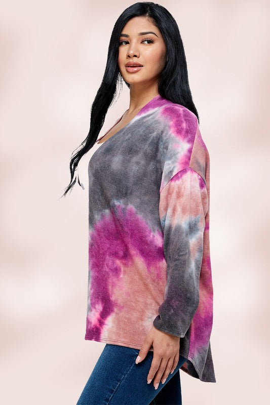 Tie Dye Oversize Cardigan