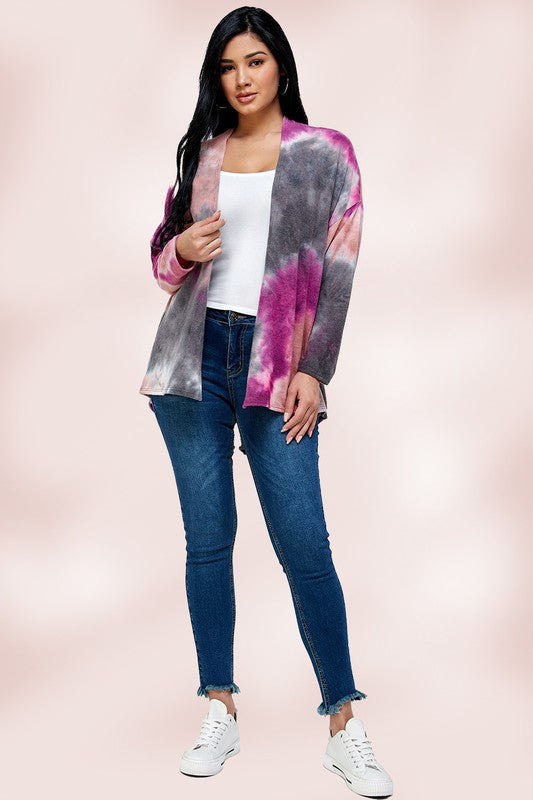 Tie Dye Oversize Cardigan