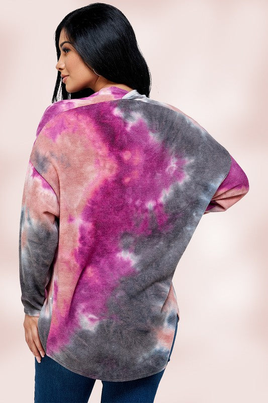 Tie Dye Oversize Cardigan