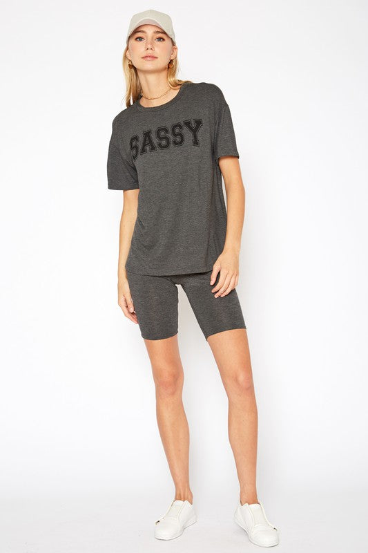 BELLATRIX SASSY BASIC T SHIRT - Touch Me Textures