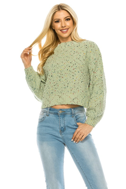 Crop multicolor Sweater