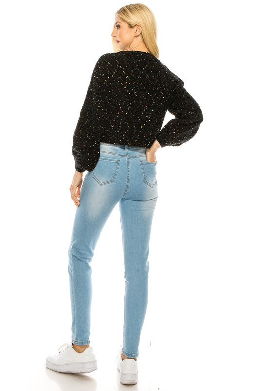 Crop multicolor Sweater