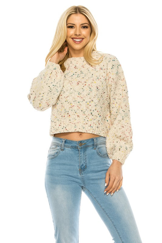 Crop multicolor Sweater