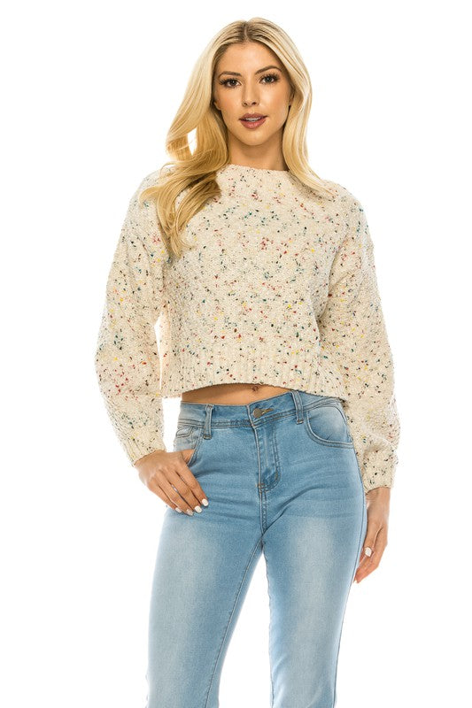 Crop multicolor Sweater