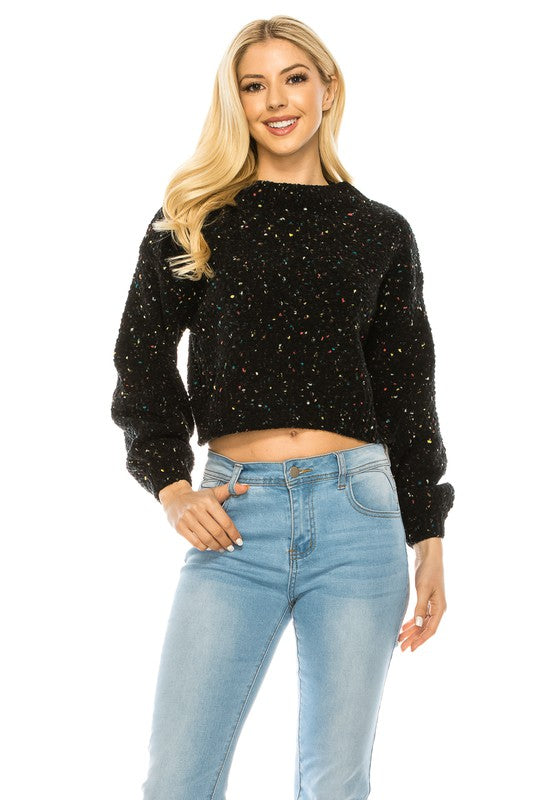 Crop multicolor Sweater